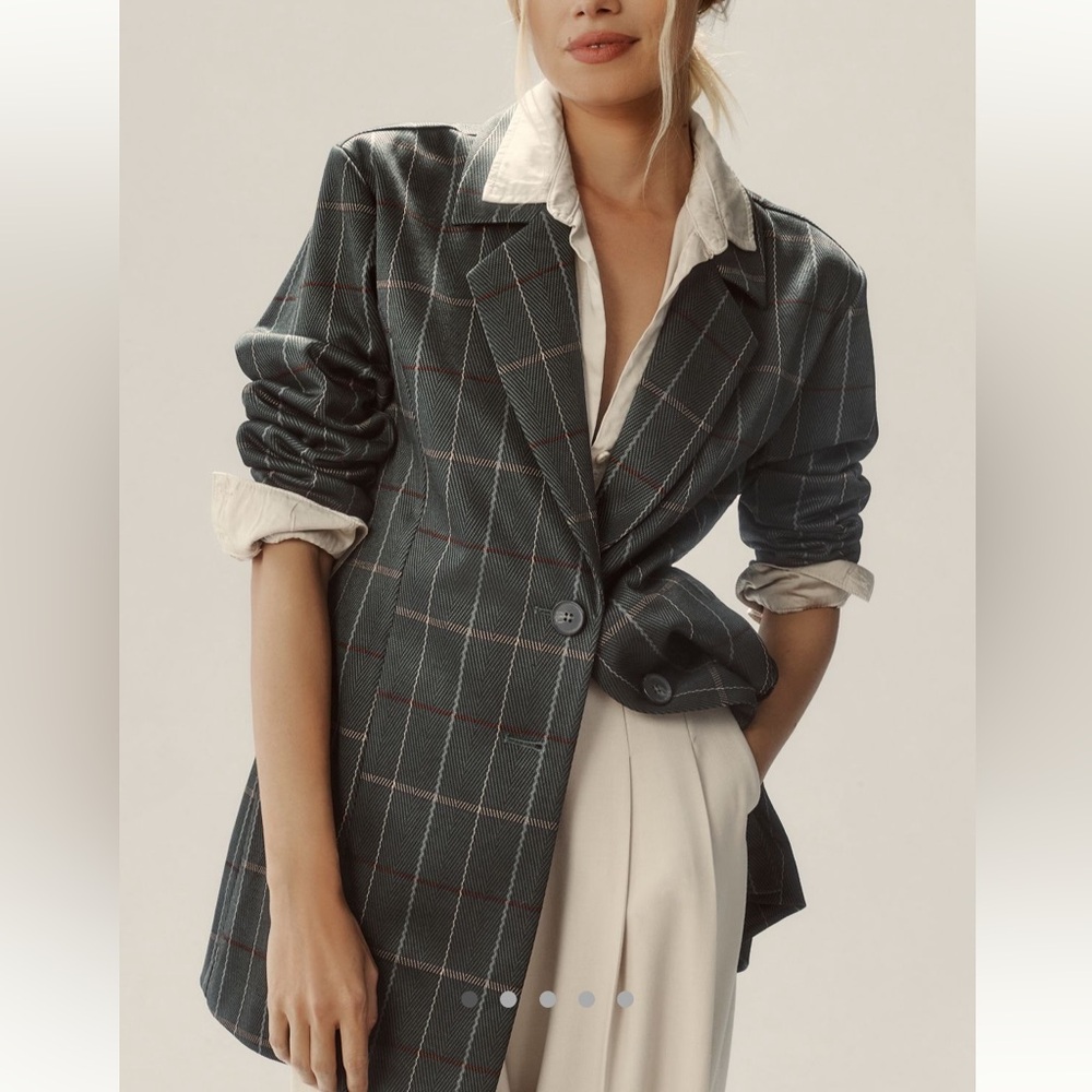 NWT Avec Les Filles Knit Oversized Blazer